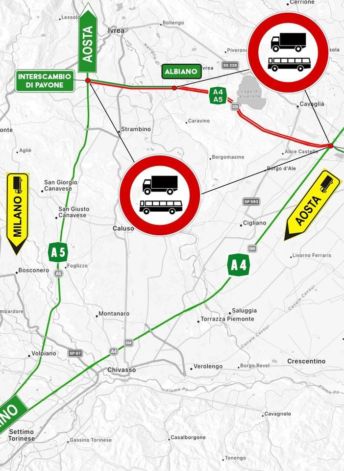 Odissea autostrada A5, oggi ispezione ministeriale alla bretella di Santhià