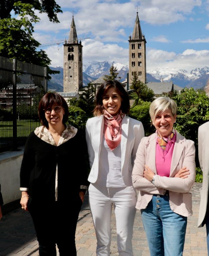Da sn Giorgio Bongiorno,  Alessandra Fanizzi, Silvia Galliano e Bruno Freydoz