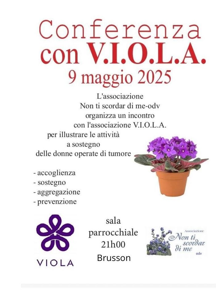 Due appuntamenti per conoscere da vicino i servizi dell’Associazione Viola