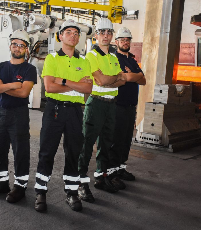 Alcuni ragazzi della Cogne Academy 2022; da sn Lorenzo Rocca, Riccardo Renda, Manuel Cairo, Roger Comé e Matteo Palermo