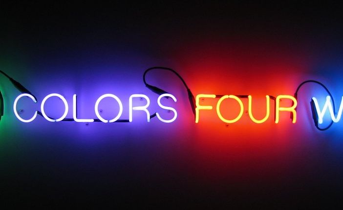 'Four Colours Four Words', 1996 - Joseph Kosuth (1945)