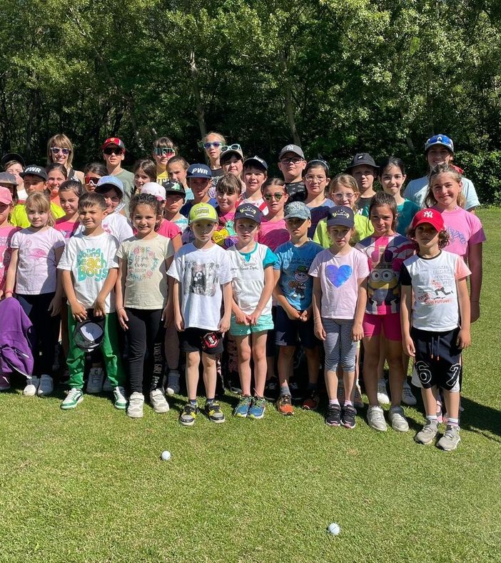 Foto di gruppo al Golf club Aosta Brissogne