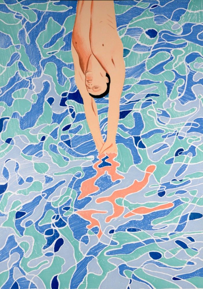 'Olympische Spiele Munchen', 1972- David Hockney (1937)