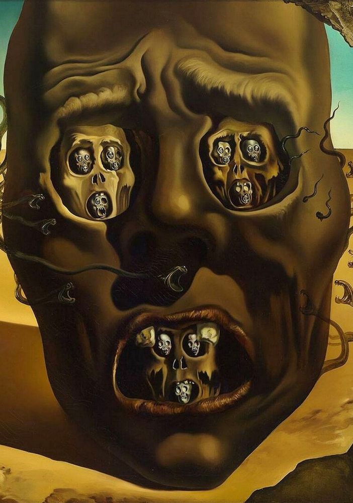 'Il volto della guerra', 1940; Salvador Dalì (1904-1989)