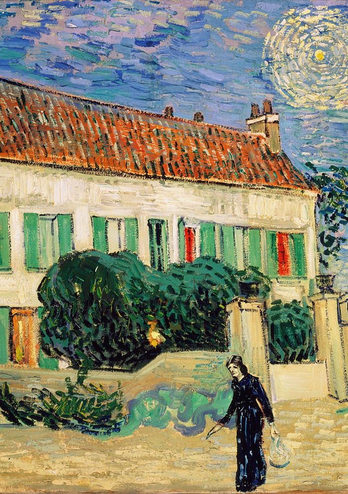 'La casa bianca di notte', 1890-Vincent van Gogh (1853-1890)