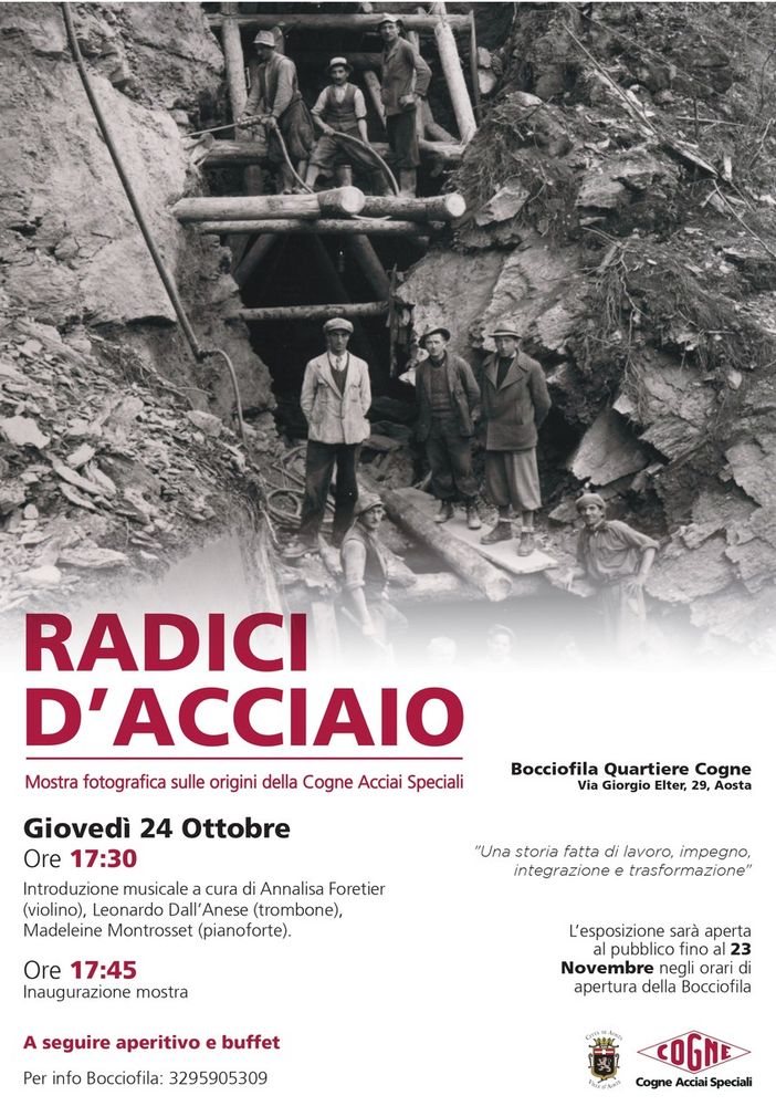 'Radici d’Acciaio', ecco la mostra fotografica sulle origini della Cogne Acciai Speciali