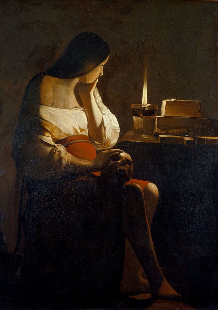 'Maddalena penitente', 1640-1645 - Georges de La Tour (1593-1652)