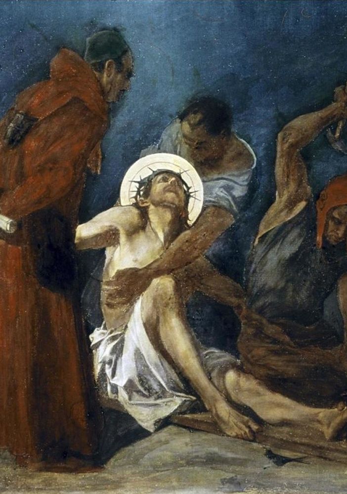 'Gesù inchiodato alla croce'- Martin Feuerstein (1856-1931)