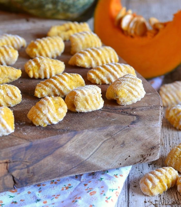 Gnocchi di zucca senza uova; Cinzia Raso e la sua Pagina del Goloso