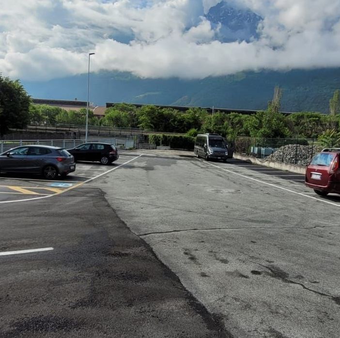 Aosta, aperto il nuovo parcheggio in via Clavalité