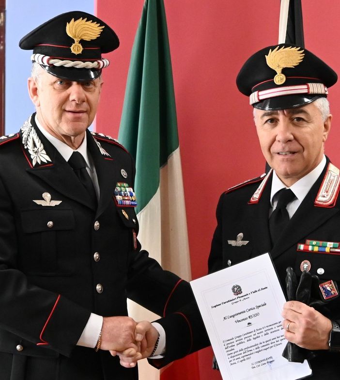 Da sn il tenente colonnello Livio Propato e il luogotenente Vincenzo Russo