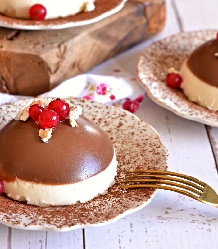 Panna cotta al torrone e cioccolato; Cinzia Raso e la sua Pagina del Goloso