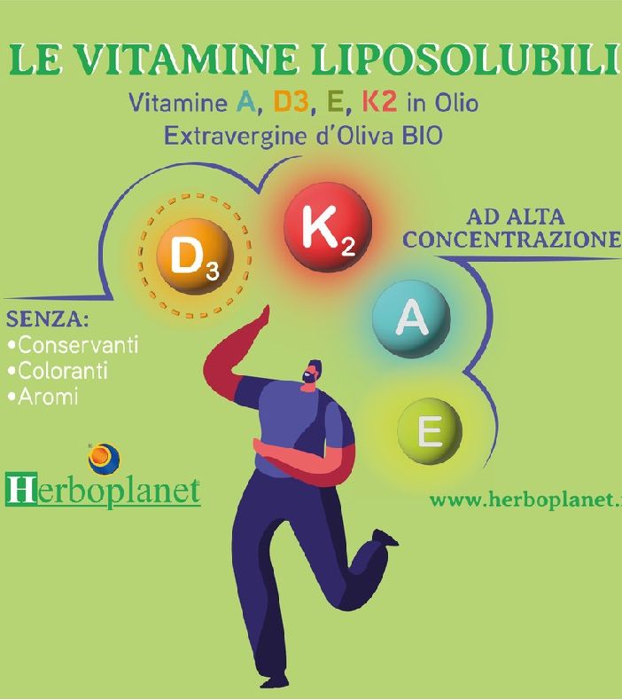 Webinar on air; vitamine liposolubili A,D,E,K  e il loro utilizzo