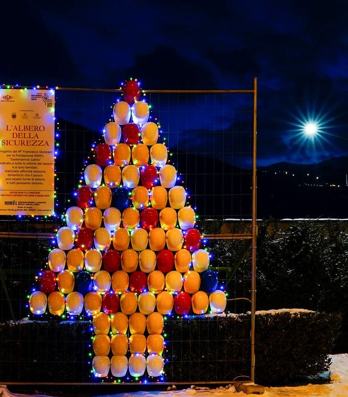Una vedova: 'l'Albero della Sicurezza con i caschi di lavoro alla Cas smuova le coscienze'