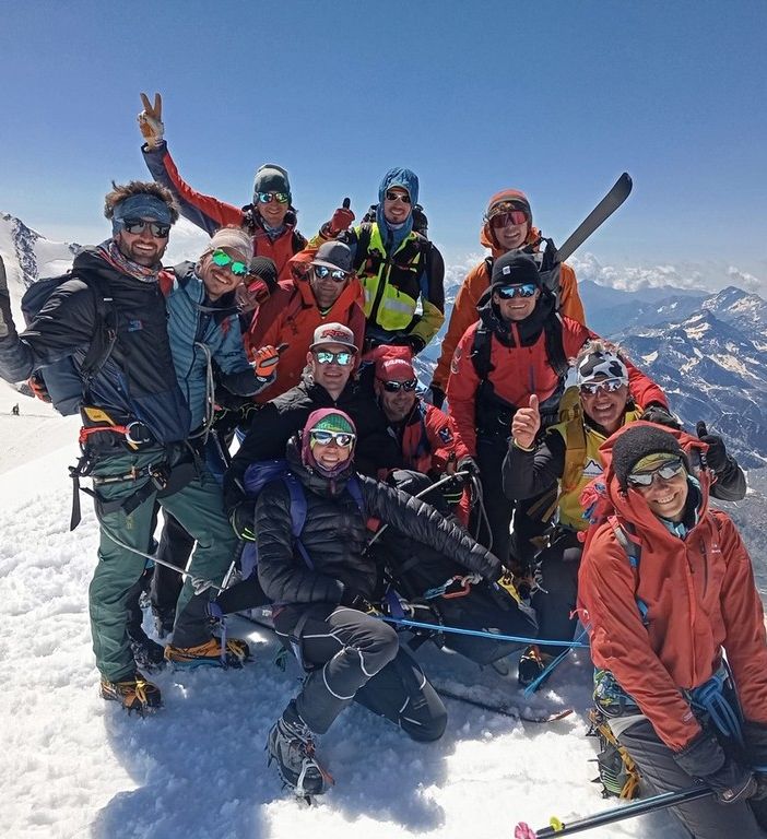 Gli 'Alpinisti InsuperAbili' in vetta al Breithorn