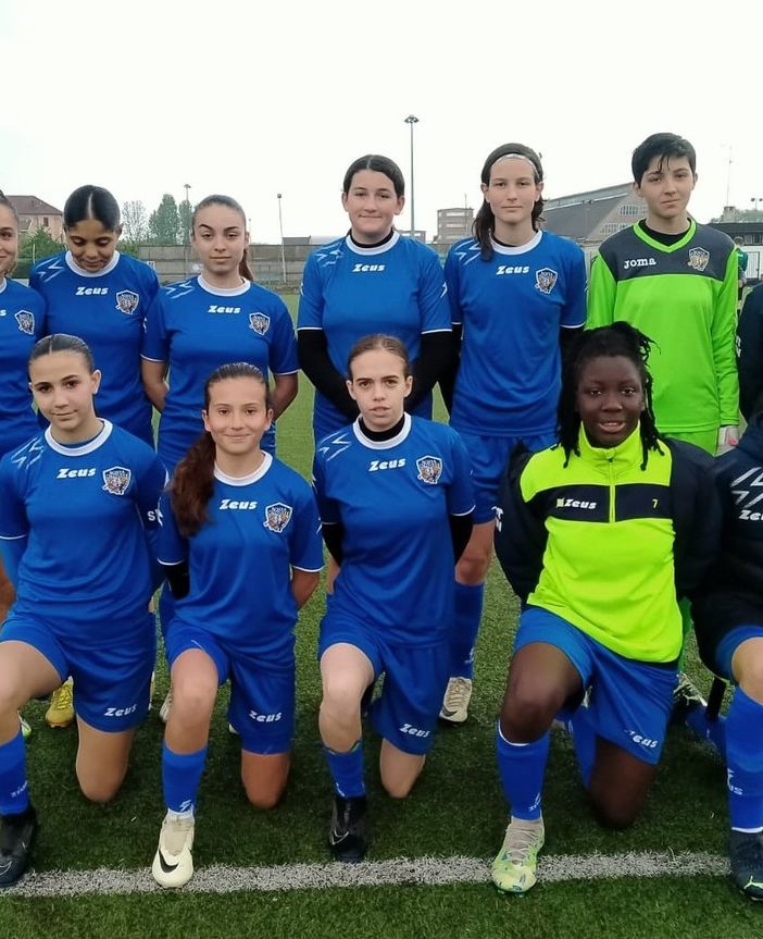 Calcio F: U15 le ragazze dell'Aosta 511 sbaragliano il Piossasco