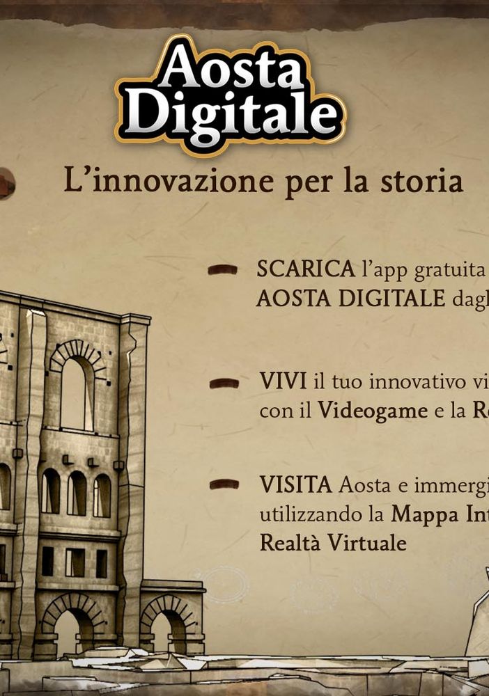 Scoprire i siti di Aosta con la realtà virtuale di una nuova App