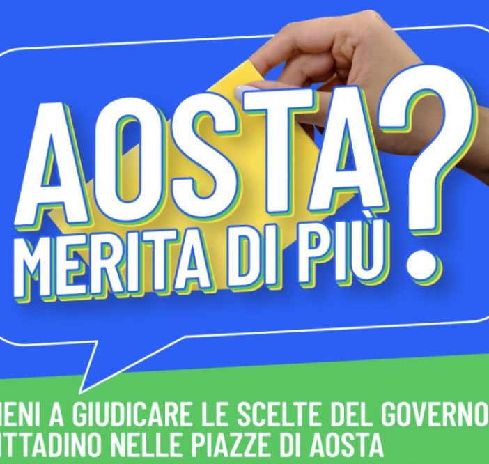 Cambiano date e orari di alcuni banchetti 'Aosta merita di più'
