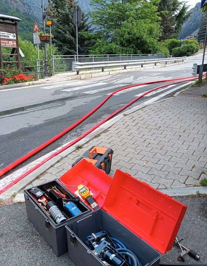 Bloccata senza conseguenze la fuga di gas in un cantiere