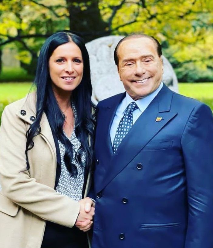 Emily Rini con Silvio Berlusconi