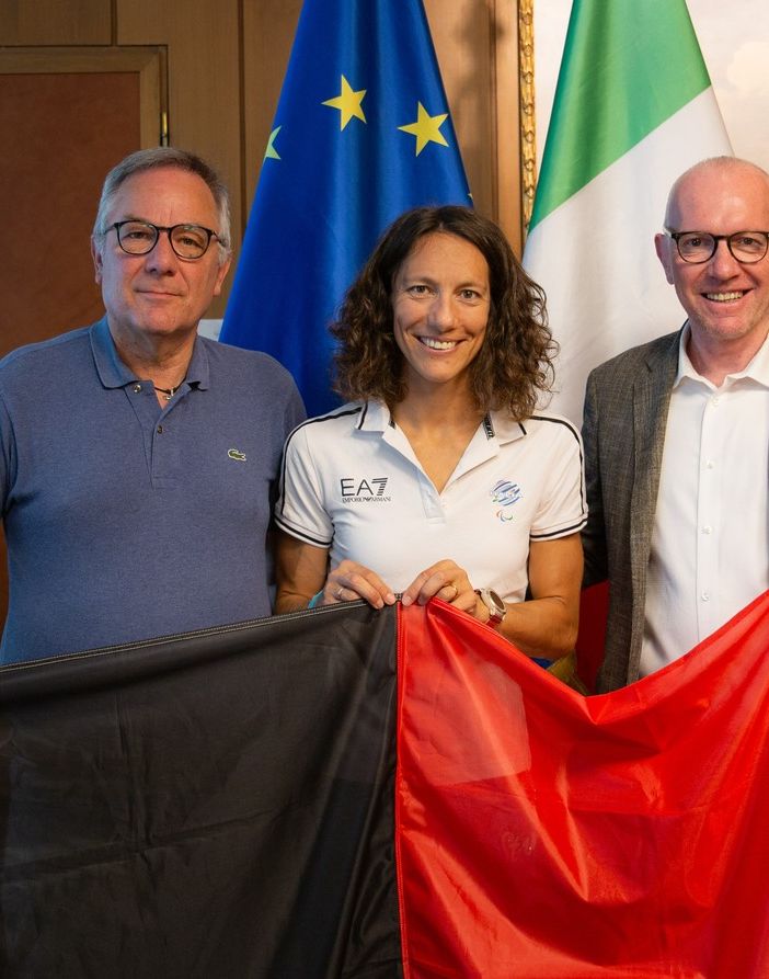 Da sn Giulio Grosjacques, Charlotte Bonin e Renzo Testolin