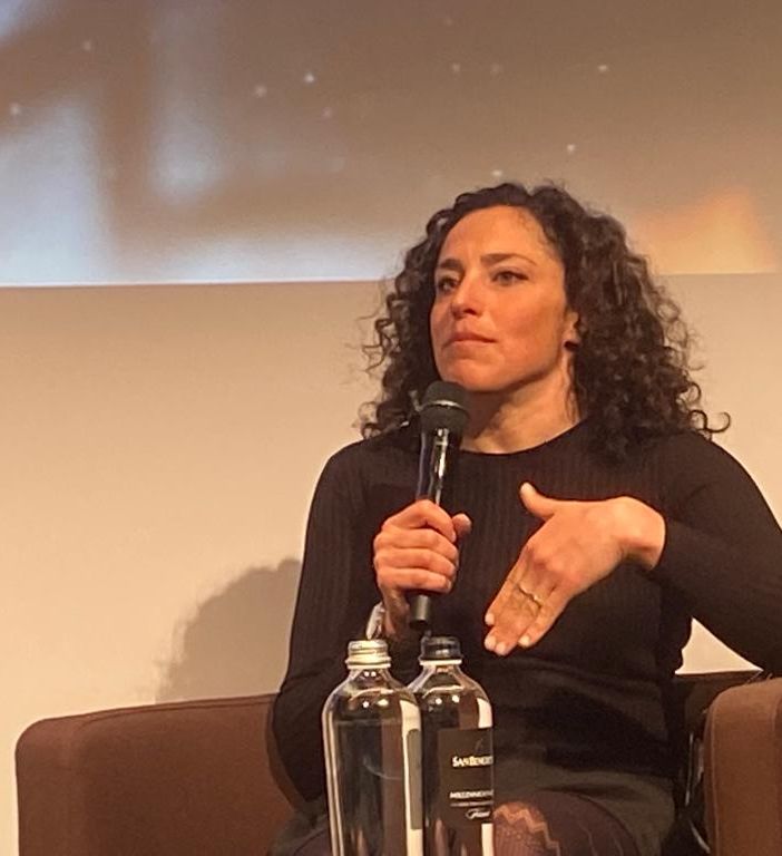 'Chicca' Brignone sul palco di 'Aperitivo col Campione'