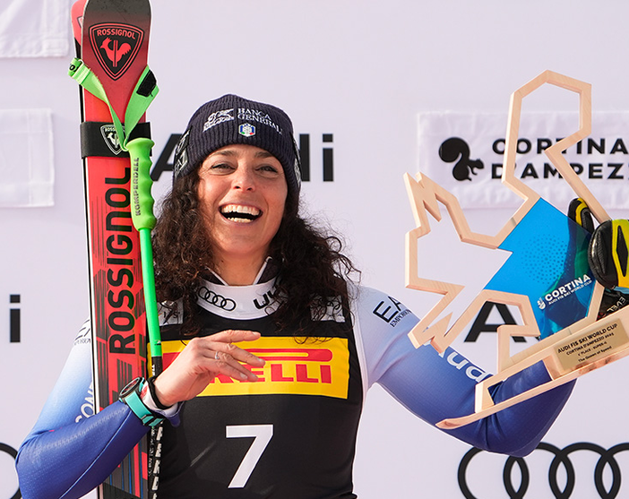 Sci alpino: CdM, Brignone racconta il suo trionfo nel SuperG di Cortina