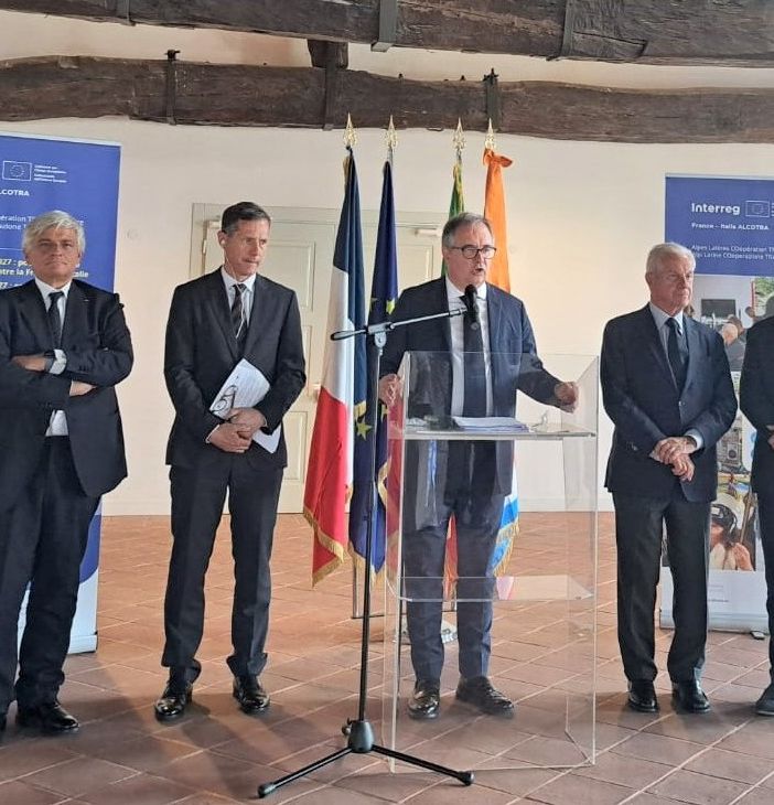 L’assessore Caveri incontra il Presidente dell'Auvergne-Rhône-Alpes, Fabrice Pannekoucke