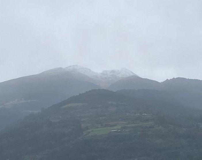 E' arrivata la neve su Punta Chaligne