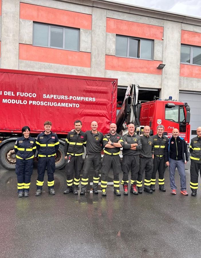La squadra partita alla volta dell'Emilia Romagna nel 2023