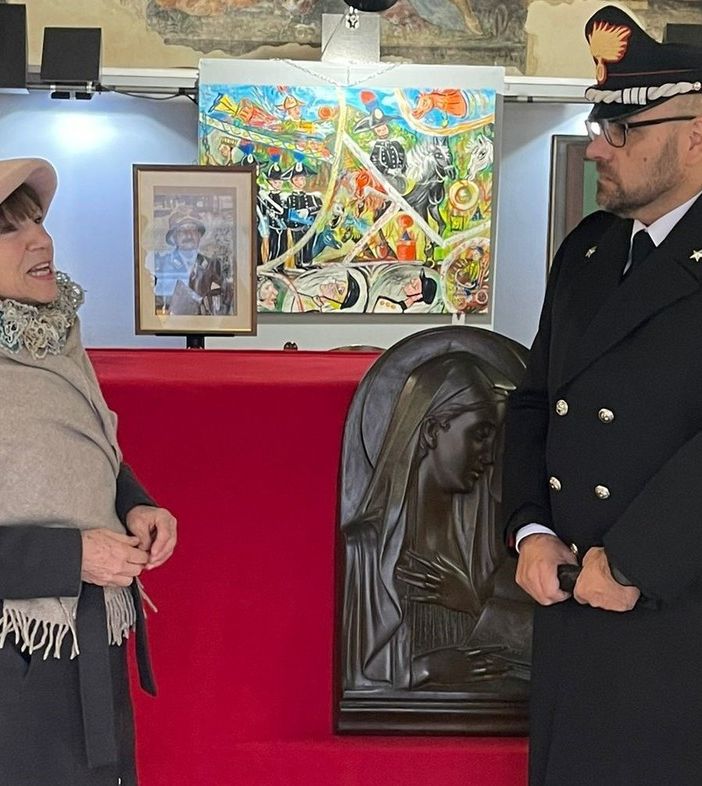 Franca Fabrizio e il colonnello Giovanni Cuccurullo