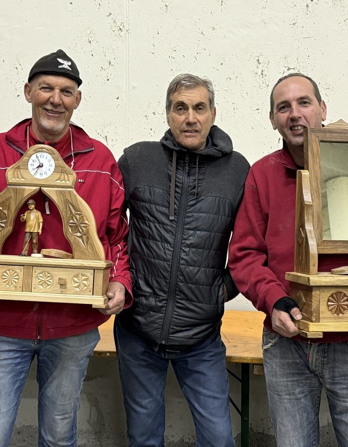 Da sn Elio Dallod, Renato Dal Bosco e Denis Gyppaz