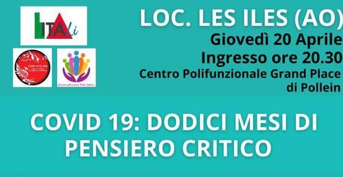 All'ex centro vaccinale La Grand Place di Pollein il docufilm 'Covid 19, 12 mesi di pensiero critico'