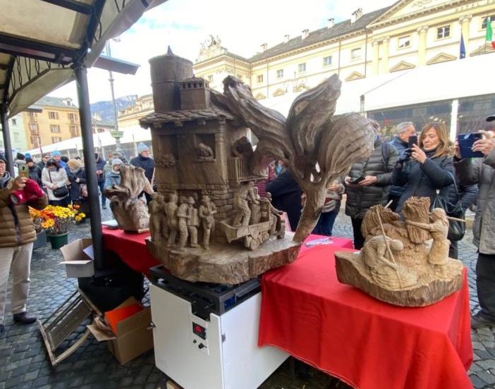 Fiera di Sant'Orso, è un capolavoro la 'Festa dei coscritti' di Guido Diemoz