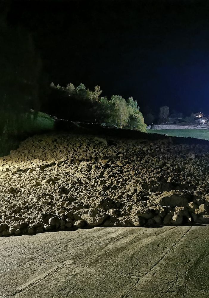 Frana Oyace, riapertura parziale della strada regionale