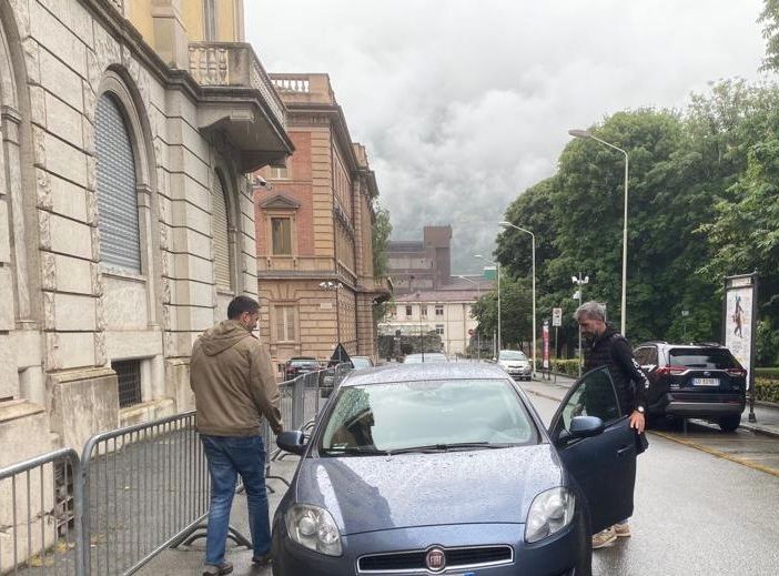 Militari della Guardia di finanza a Palazzo di Giustizia