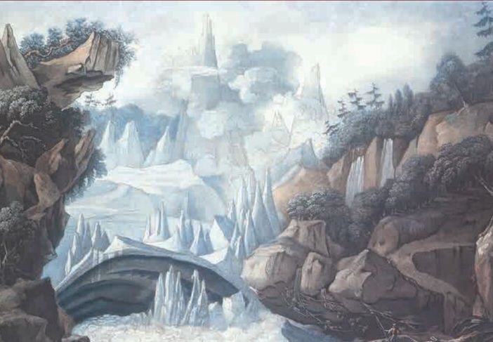 A Courmayeur la visione magica dei ghiacciai nel 1700 e 1800