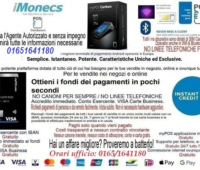 Anche in Valle è arrivato il POS più conveniente d'Europa e sicuramente in Italia