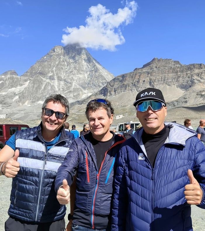 Da sn Peter Gerdol, Franz Julen e Markus Waldner