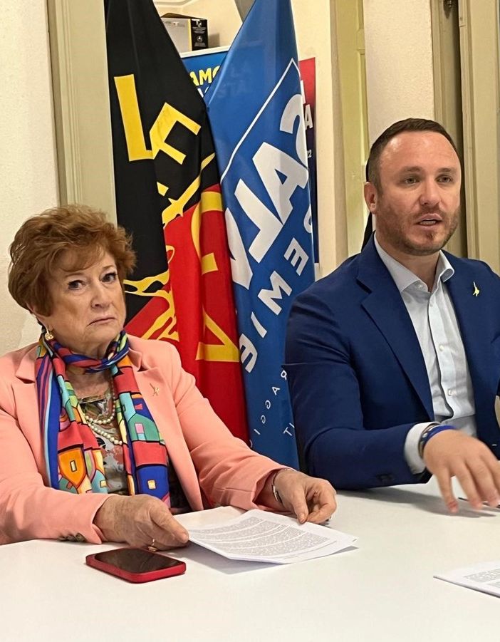 Marialice Boldi e Andrea Manfrin durante la presentazione dell'iniziativa