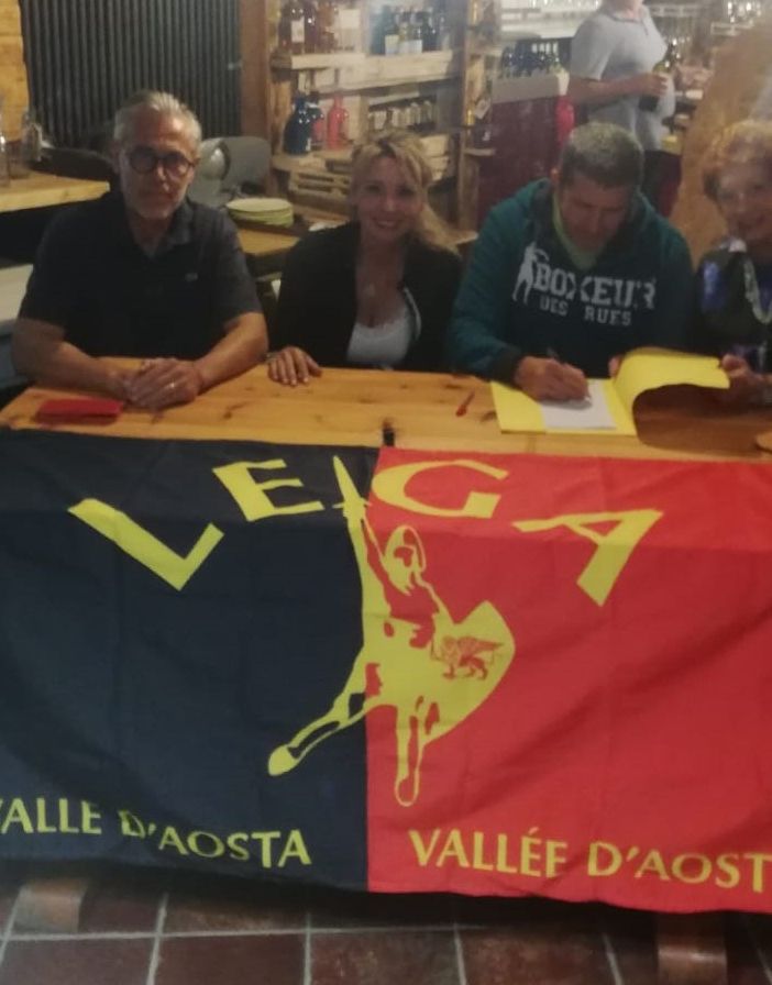 La prima riunione della sezione 'Mont Emilius' della Lega VdA