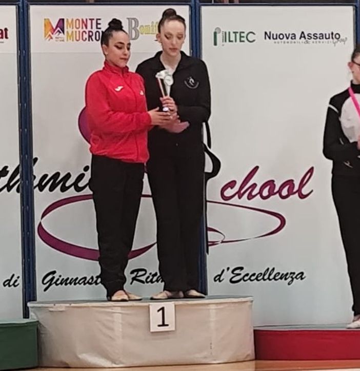 Ritmica: Matilde Lo Verso sul podio 'Junior 2' di Candelo