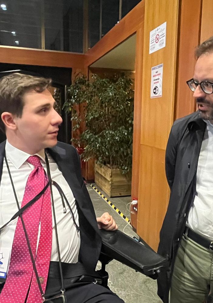 Stefano Aggravi (a dx) insieme all'aostano Leonardo Lotto, nominato 'studente dell'anno' per il 2024