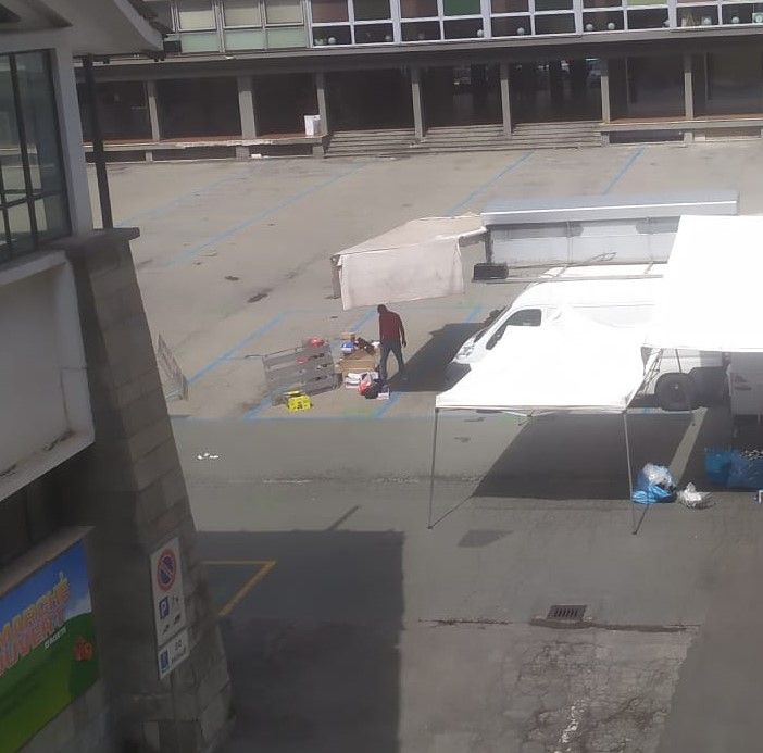 Aosta, al mercato di Ferragosto un solo banco ma le piazze sono rimaste chiuse