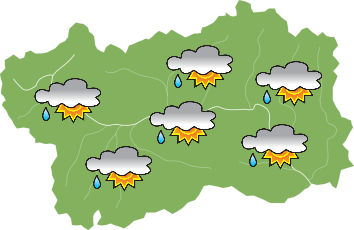 Tempo instabile sulla Valle ma il sole fa capolino domenica