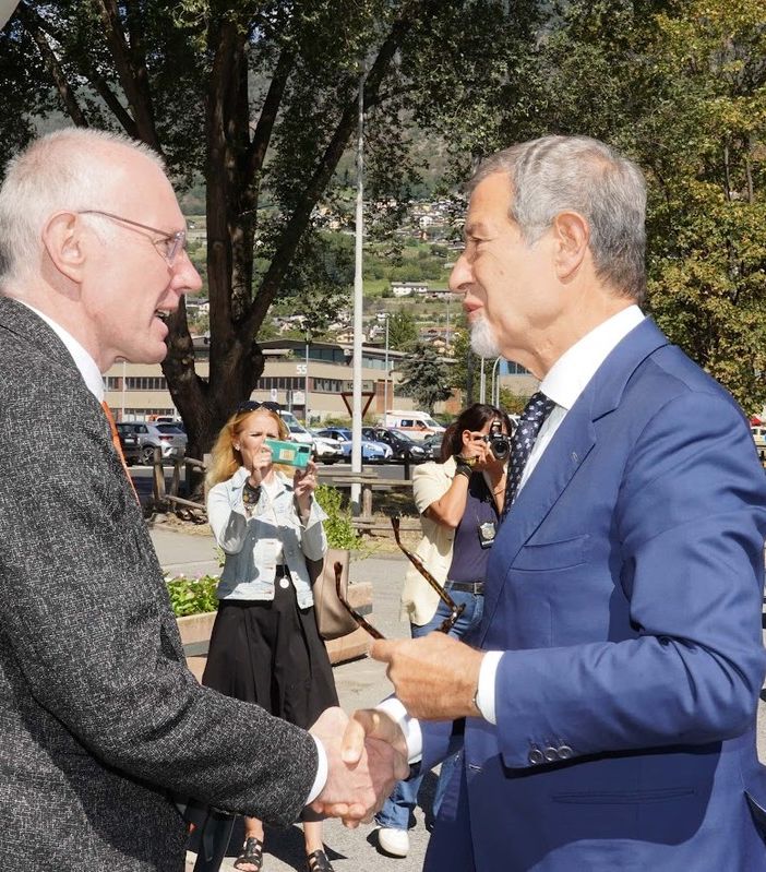 Il ministro Nello Musumeci è stato accompagnato in visita dal Presidente della Giunta, Renzo Testolin