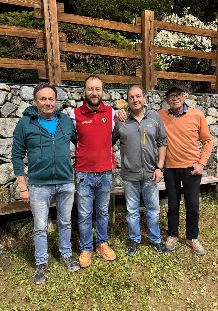 Da sn Vittorio Herin, Thomas Marchesi, Stefano Cout e Bruno Montrosset