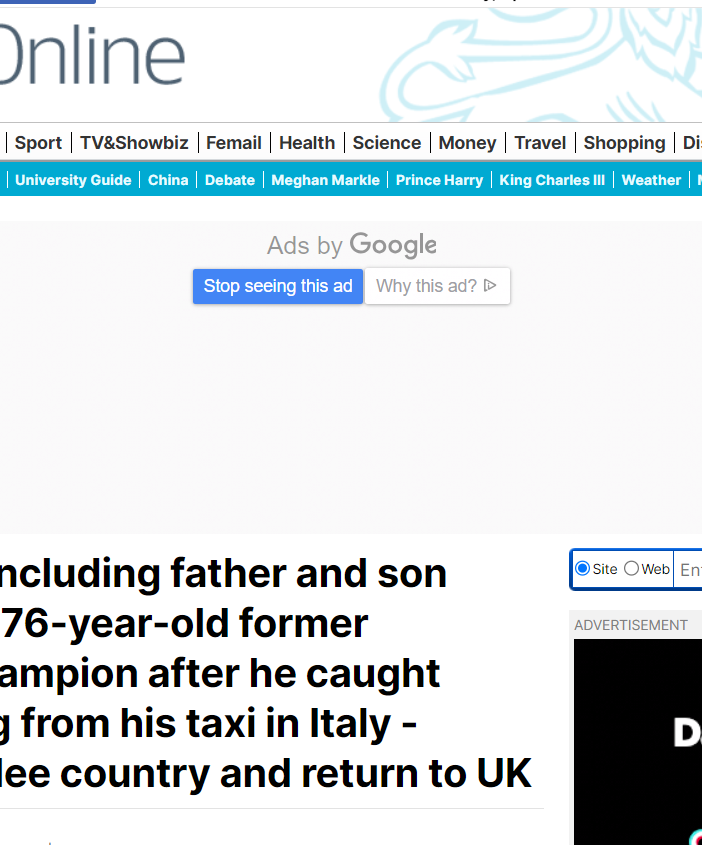 Sul Daily Mail l'aggressione dei turisti inglesi al tassista di Cervinia resa nota da Laprimalinea