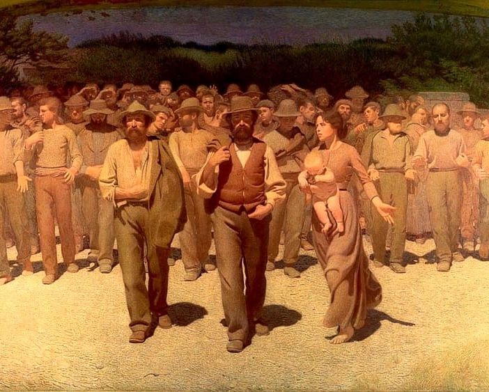 Il quarto stato, di Giuseppe Pellizza da Volpedo