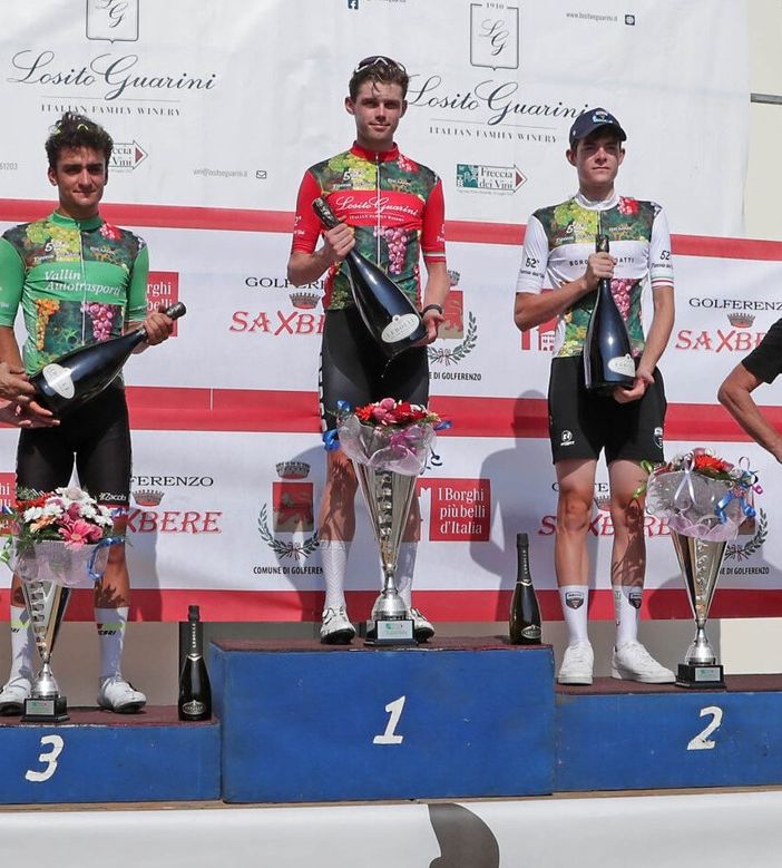 Ciclismo: Filippo Agostinacchio sul podio alla Freccia dei Vini
